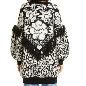 Farm Rio Chunky Knit Pineapple Gardens Sweater